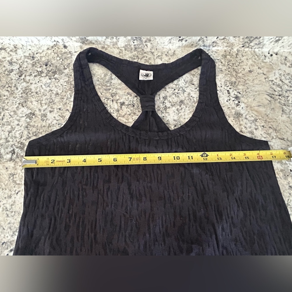 Body Glove Semi Sheer Burnout Ruffle Racerback Swim Cover Up Dress Tunic Size L - Picture 10 of 11